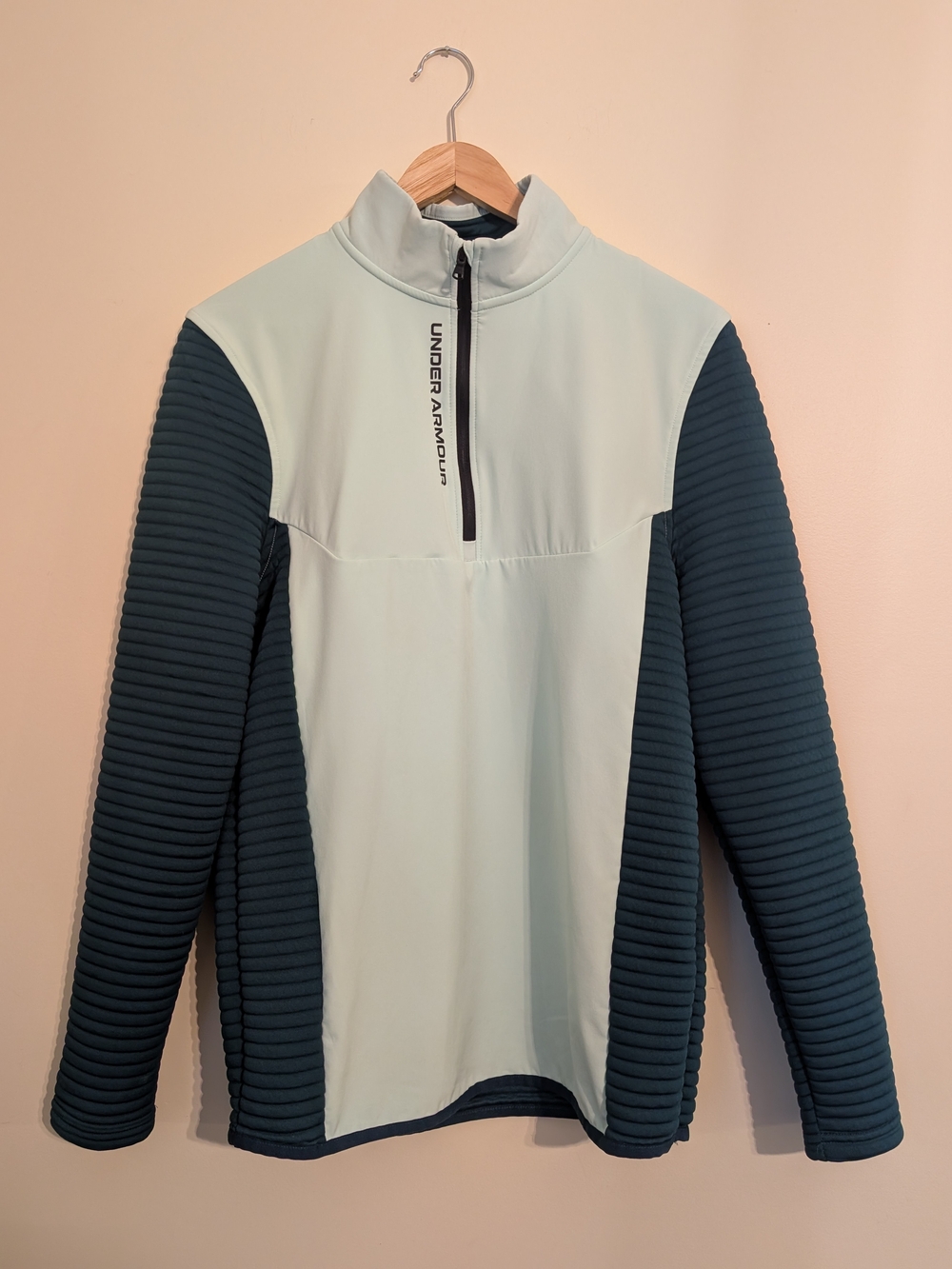 Under Armour Light Blue & Navy Quarter-Zip Pullover NWOT